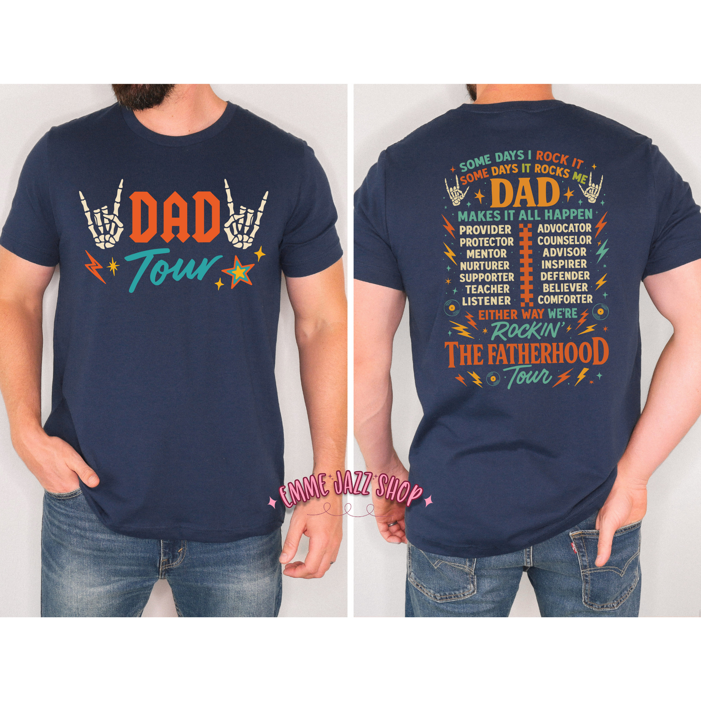 Dad Tour Front/Back T-shirt