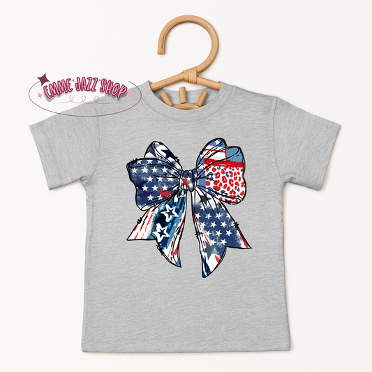 American Flag & Leopard Print - Toddler/Infant T-shirt