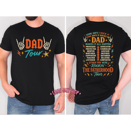 Dad Tour Front/Back T-shirt