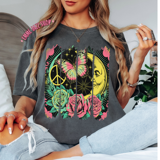 Boho Moon & Butterfly Shirt