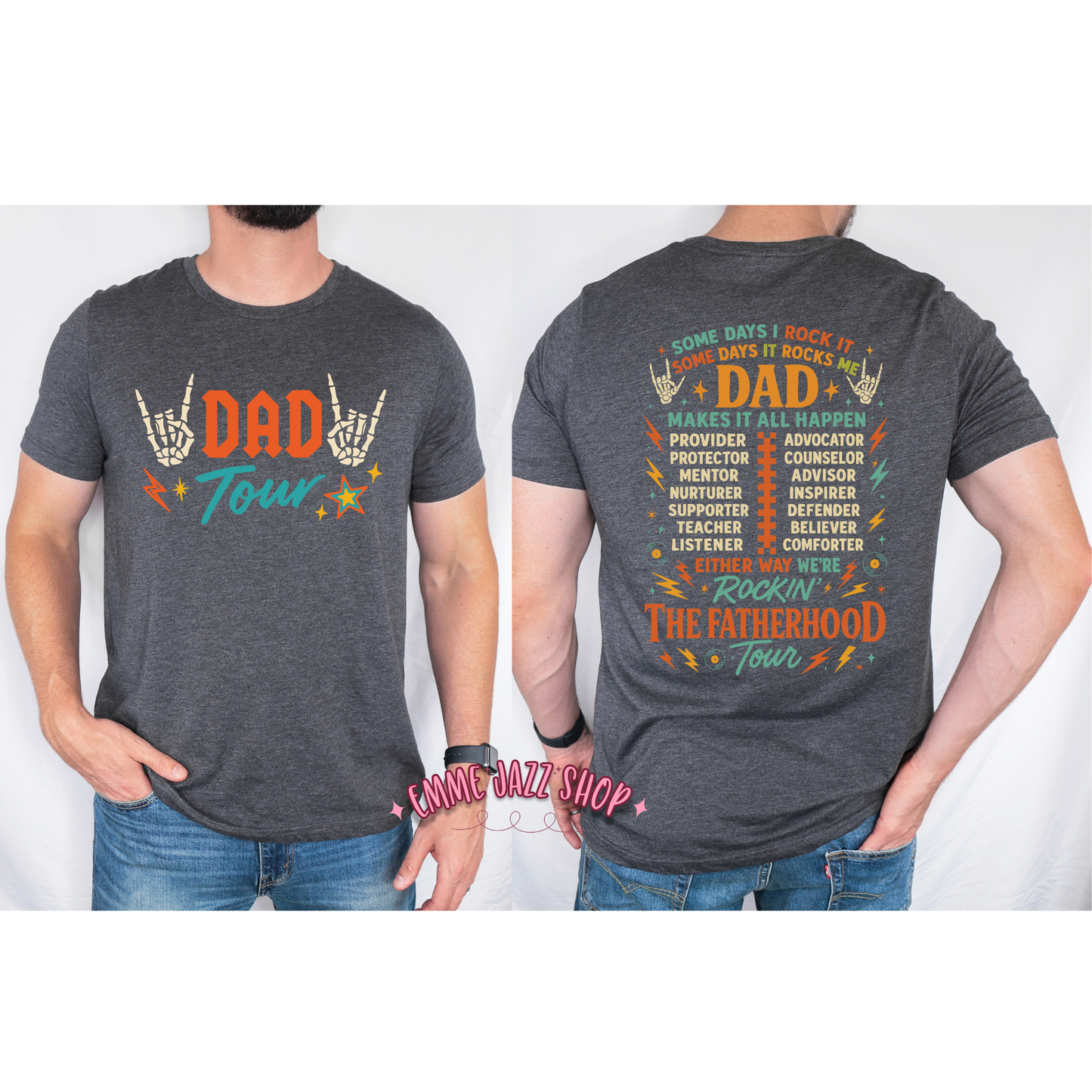 Dad Tour Front/Back T-shirt