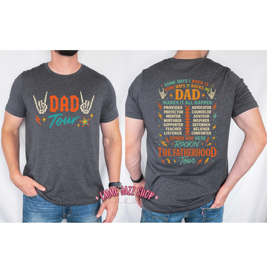 Dad Tour Front/Back T-shirt