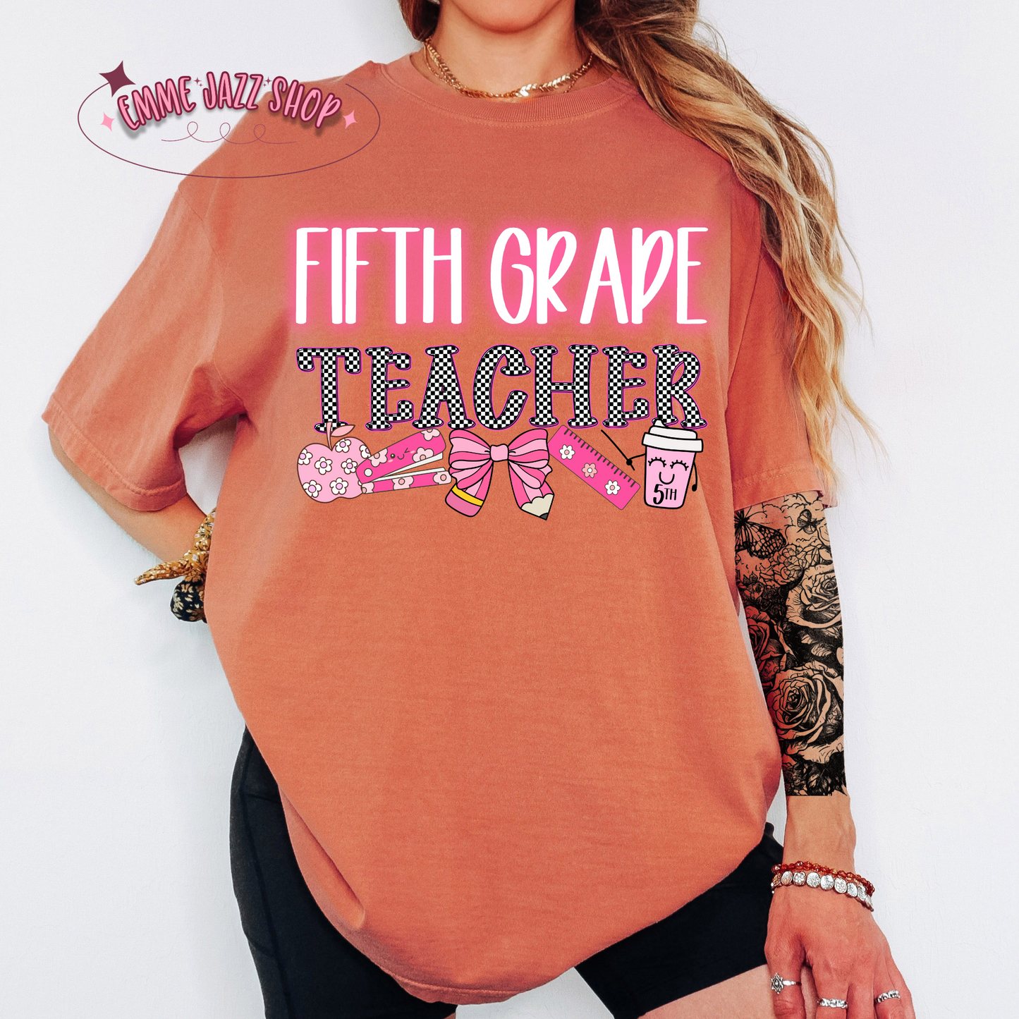 Checkered K-6th Teacher Shirt