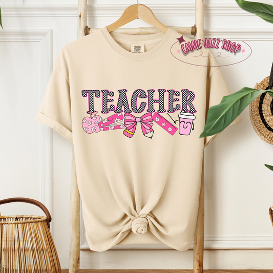 Checkered Teacher Shirt