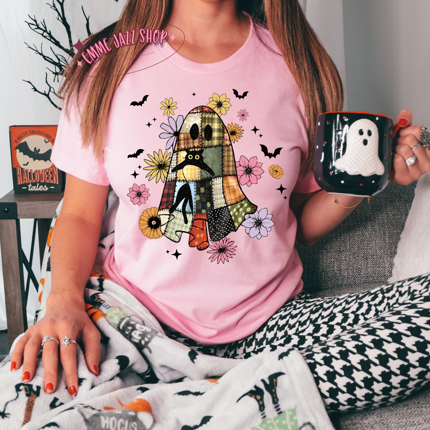 Floral Patchwork Ghost Shirt