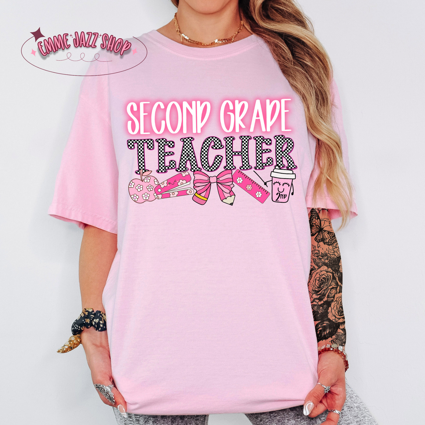 Checkered K-6th Teacher Shirt
