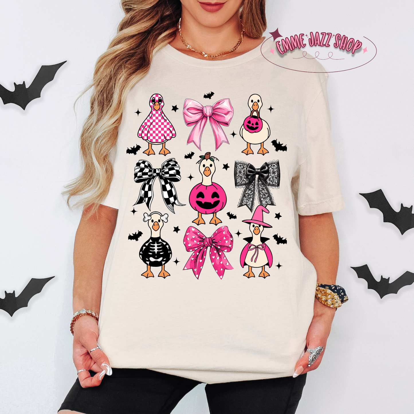 Girly Halloween Goose Shirt