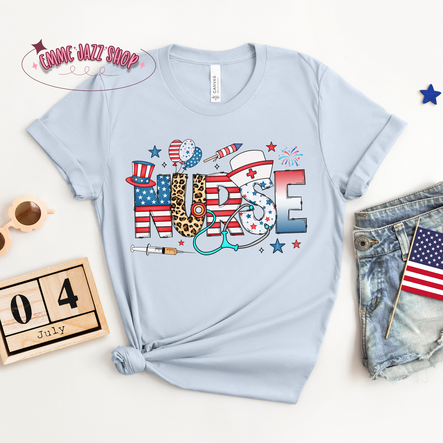 Nurse Fourth Of July T-Shirt