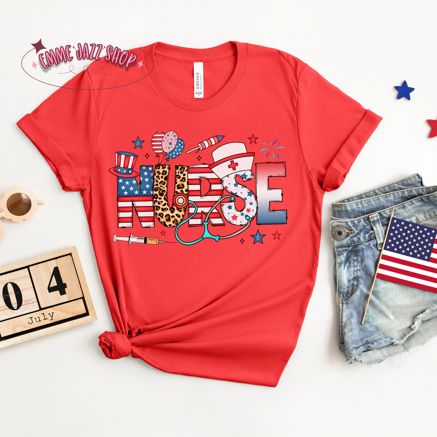 Nurse Fourth Of July T-Shirt