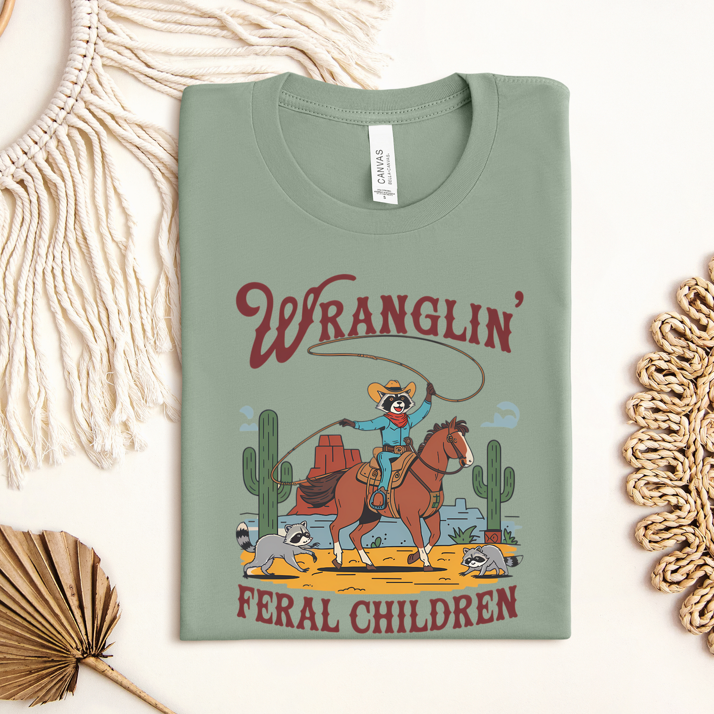 Wranglin' Feral Children Adult Shirt