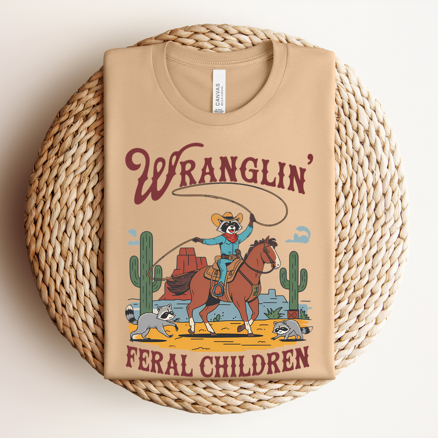Wranglin' Feral Children Adult Shirt