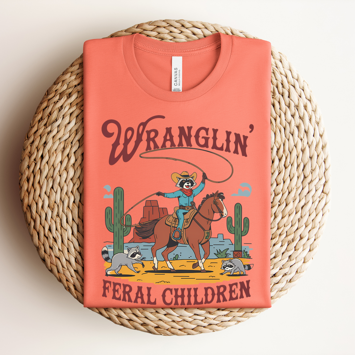 Wranglin' Feral Children Adult Shirt