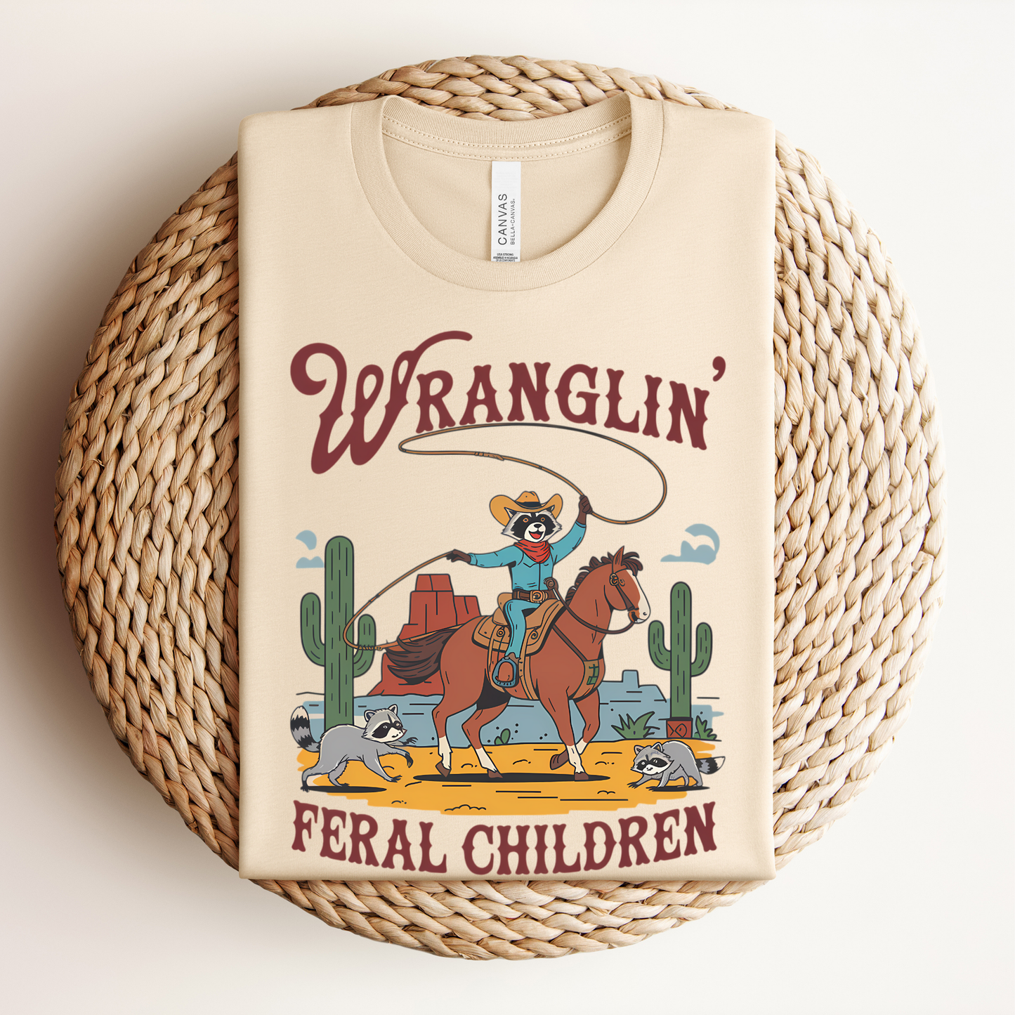 Wranglin' Feral Children Adult Shirt