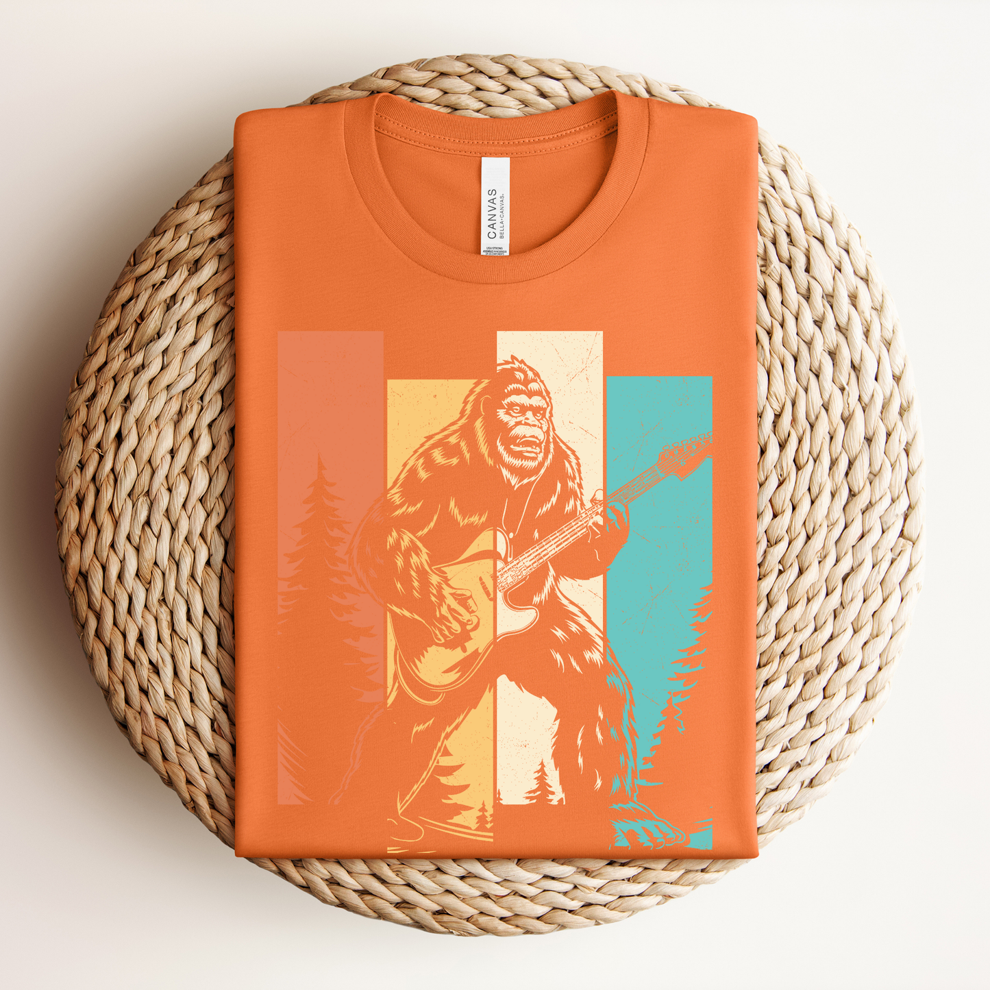 Guitar Playing Big Foot Shirt