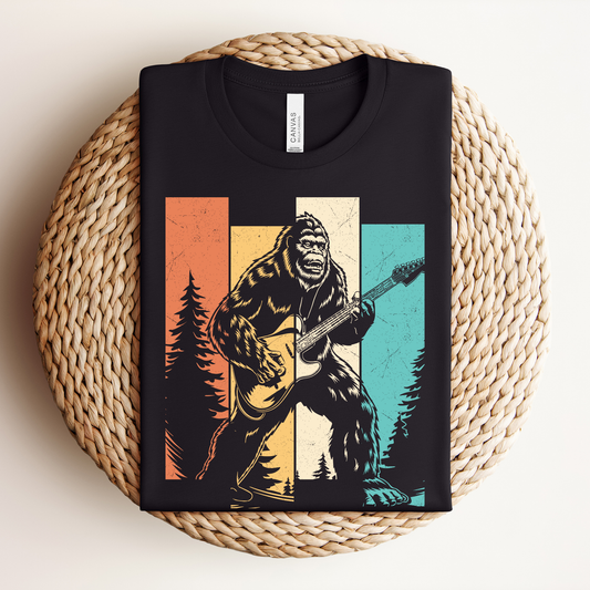 Guitar Playing Big Foot Shirt