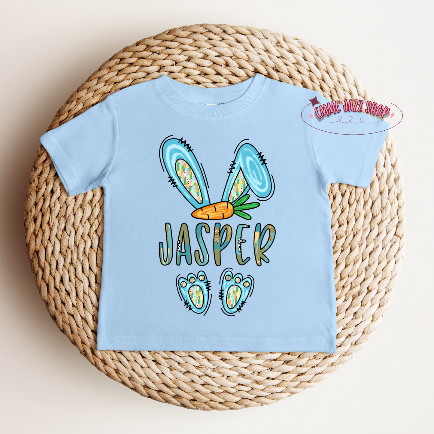 Childrens Personalized Easter Shirt With Their Name