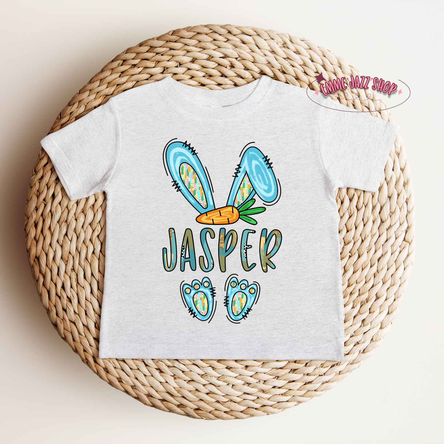 Childrens Personalized Easter Shirt With Their Name