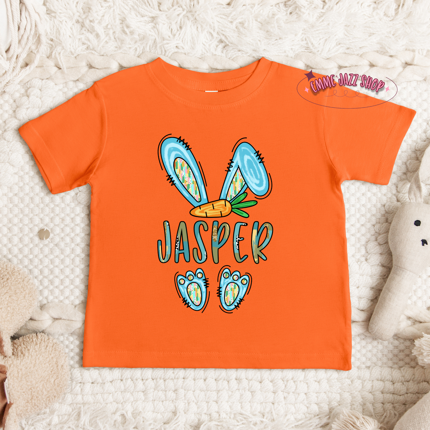 Childrens Personalized Easter Shirt With Their Name