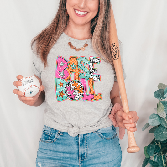 Colorful Baseball Shirt (Adult)