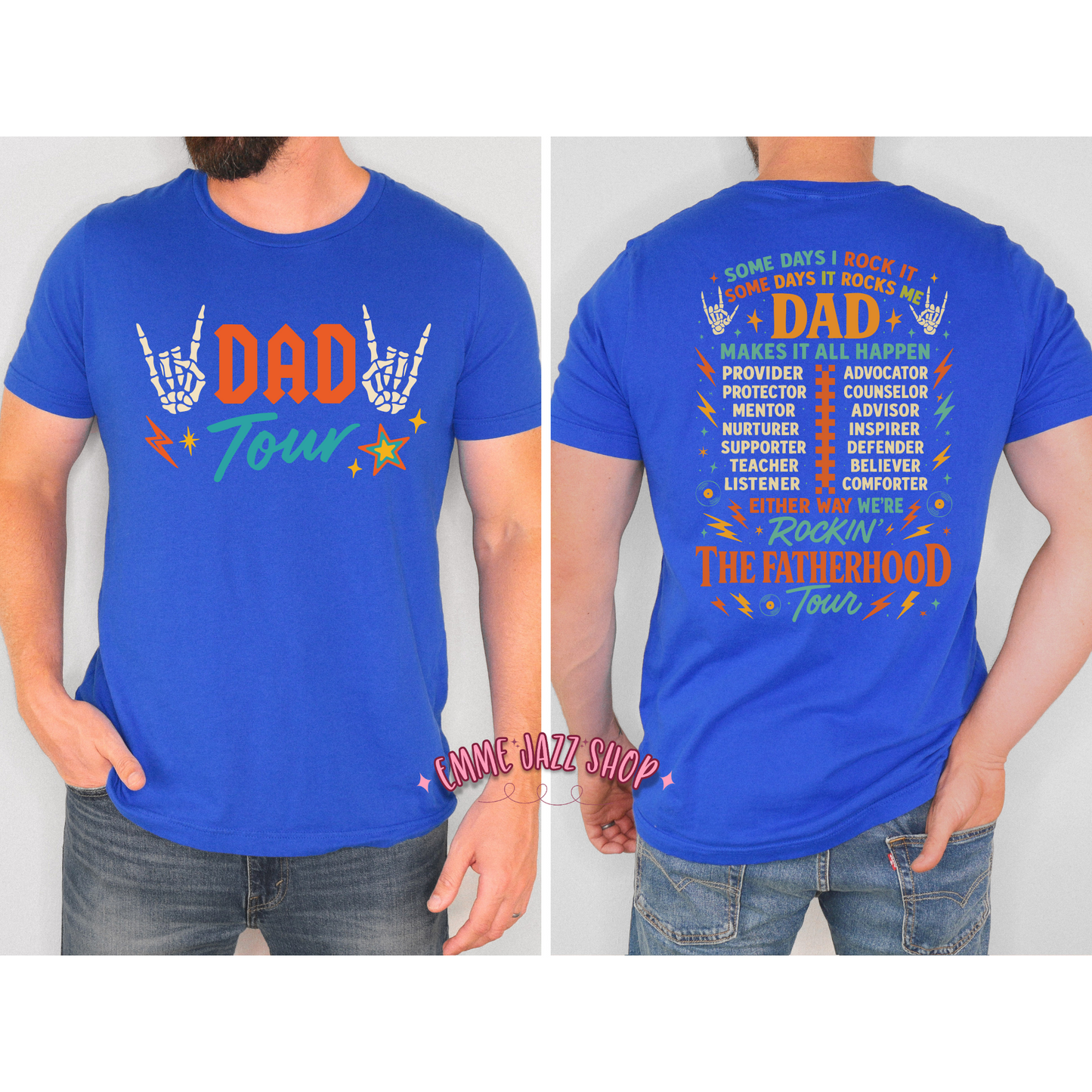 Dad Tour Front/Back T-shirt