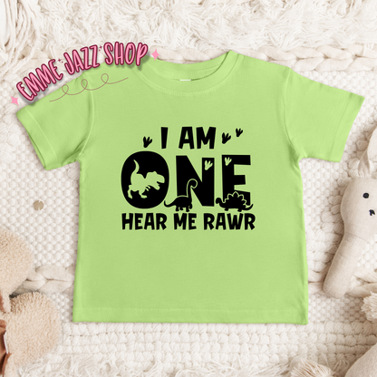 I am one hear me roar infant shirt