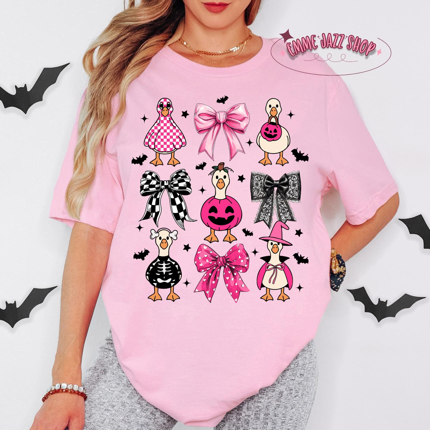 Girly Halloween Goose Shirt