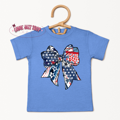 American Flag & Leopard Print - Toddler/Infant T-shirt
