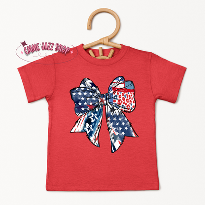 American Flag & Leopard Print - Toddler/Infant T-shirt