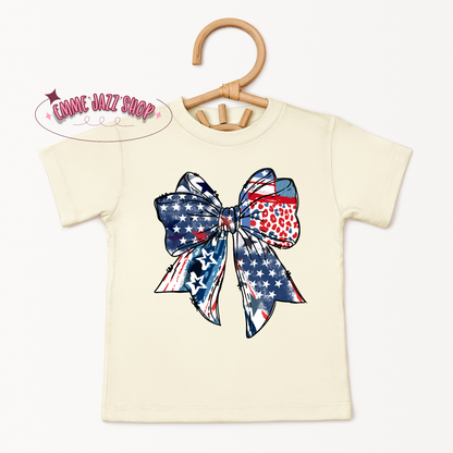 American Flag & Leopard Print - Toddler/Infant T-shirt