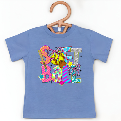 Colorful Softball Shirt (Toddler)