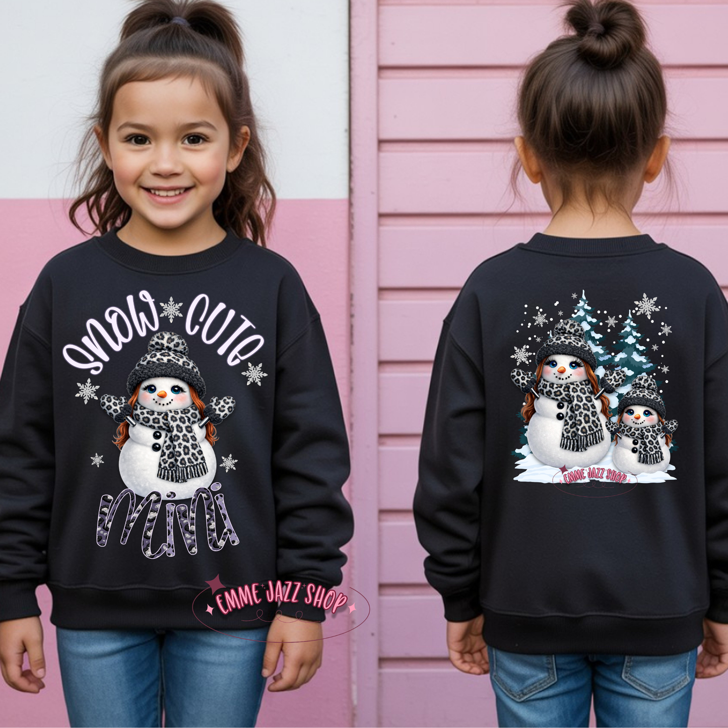 Snow Cute Mama & Mini PNG Digital Download Bundle