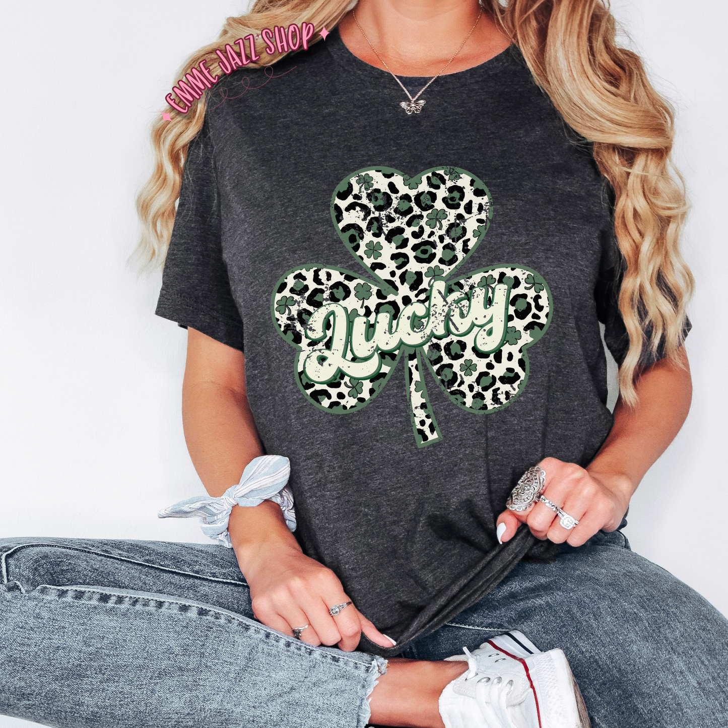 Lucky Clover Leopard Shirt