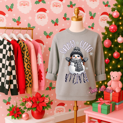 Snow Cute Mama & Mini PNG Digital Download Bundle