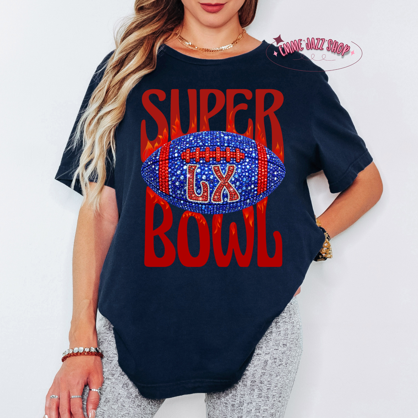 Superbowl LX Tshirt (With Flames)
