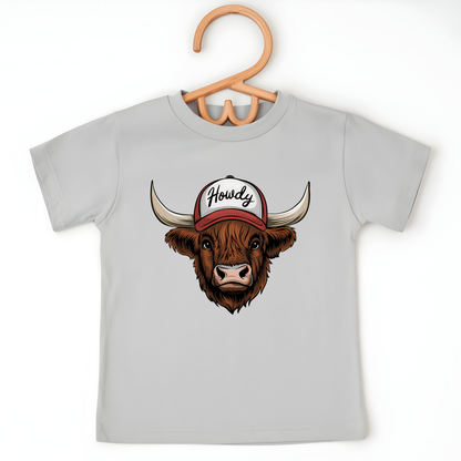 Howdy Highland Cow Toddler Shirt