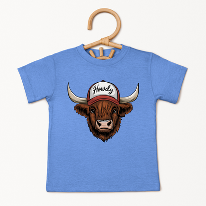 Howdy Highland Cow Toddler Shirt