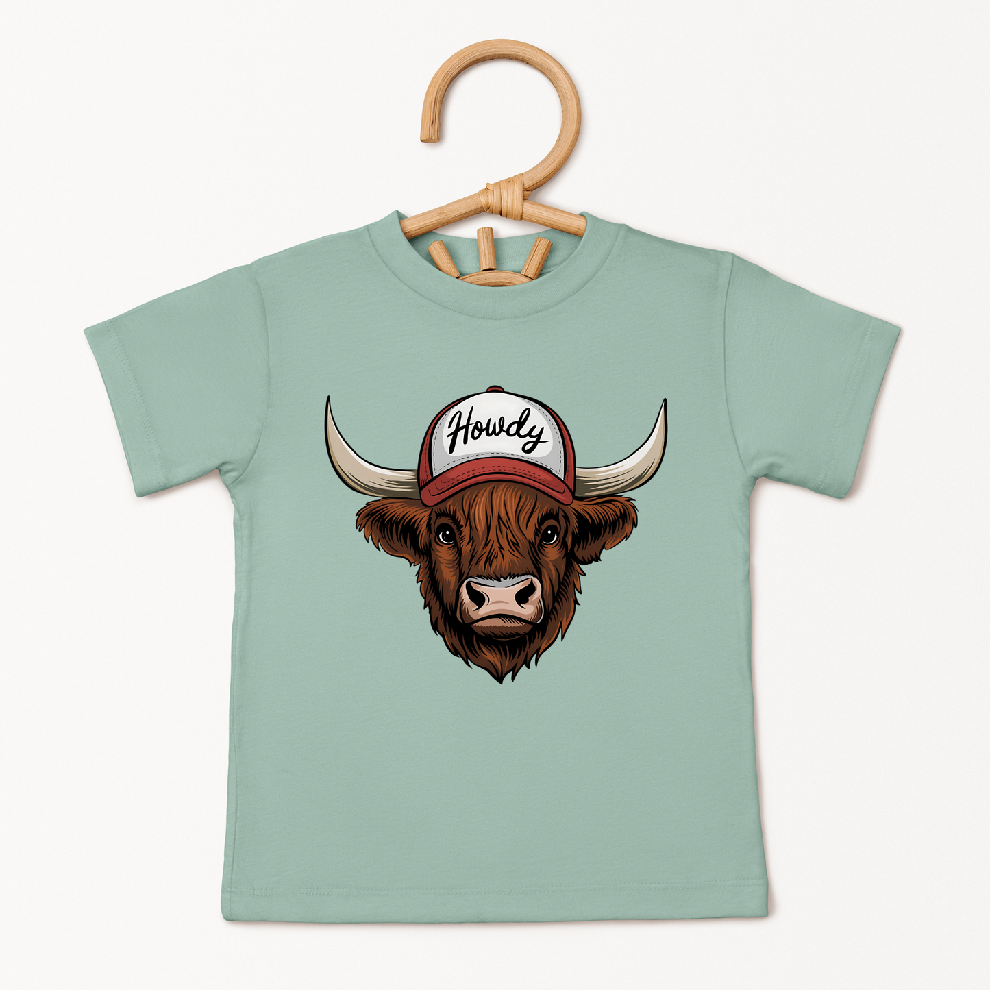 Howdy Highland Cow Toddler Shirt