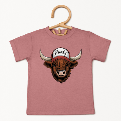 Howdy Highland Cow Toddler Shirt