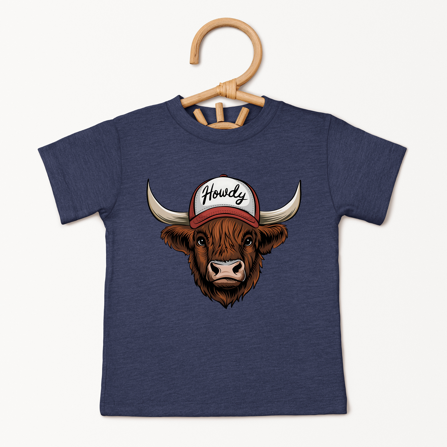 Howdy Highland Cow Toddler Shirt