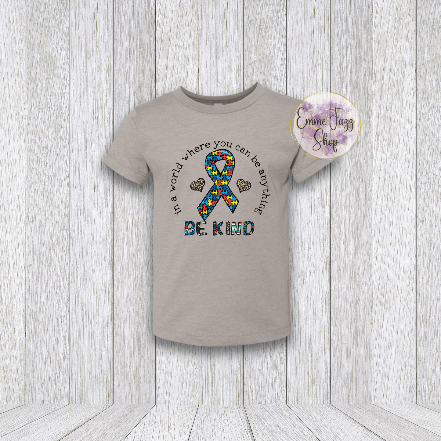 Be Kind-Autism Awareness-Toddler Girls Tshirt