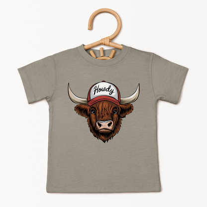 Howdy Highland Cow Toddler Shirt