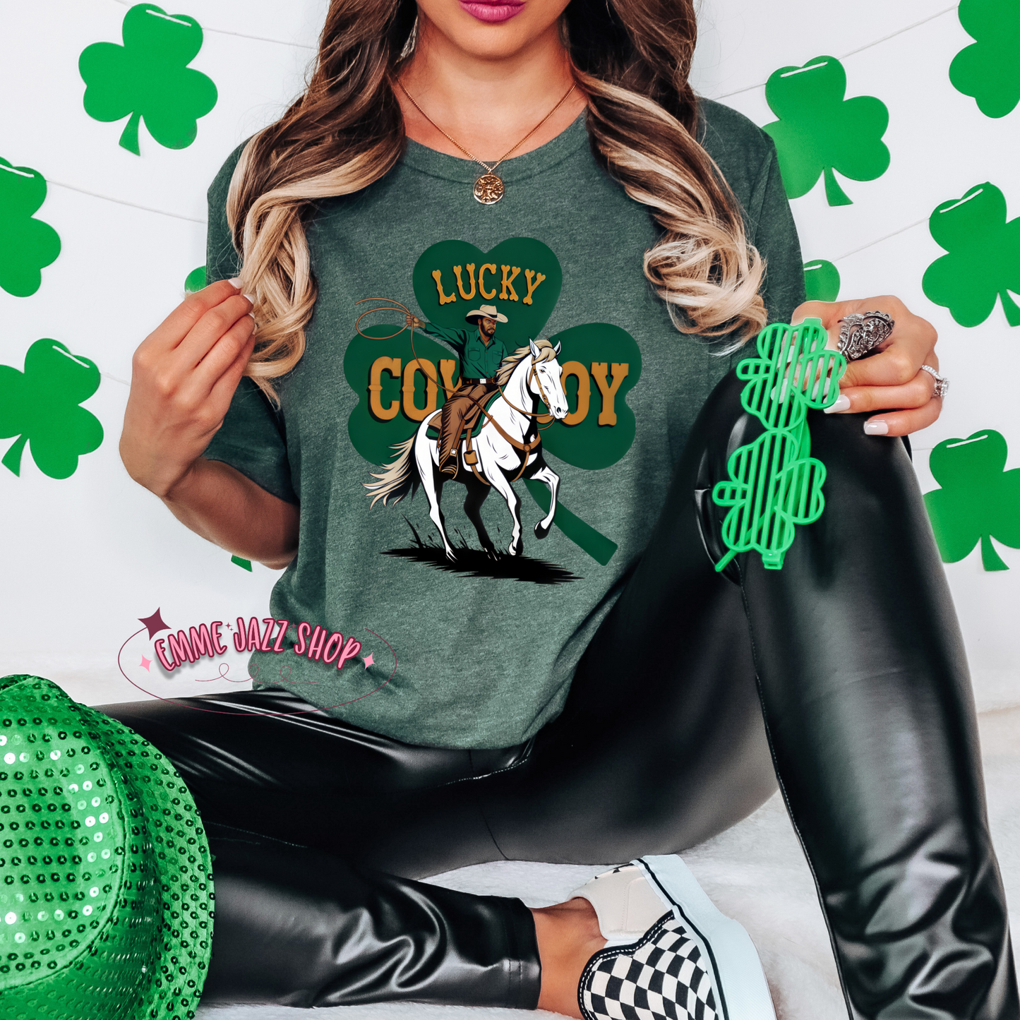 Lucky Cowboy Clover Shirt