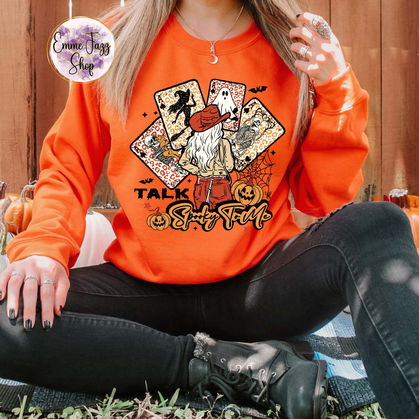 Talk spooky to me sweatshirt