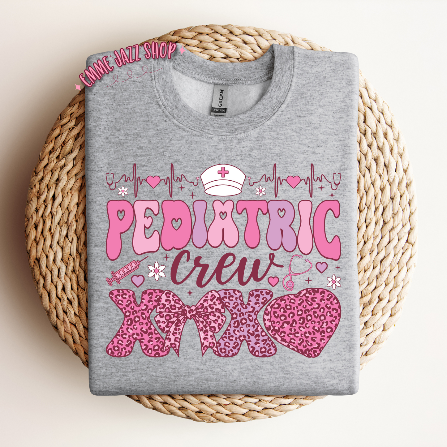 Pediatric crew sweatshirt