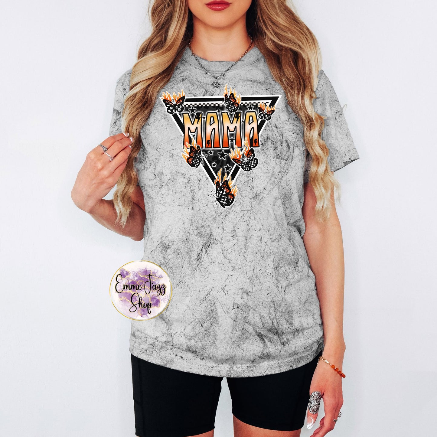 Mama - Fire Butterfly Tee