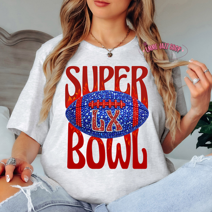 Superbowl LX Tshirt (With Flames)