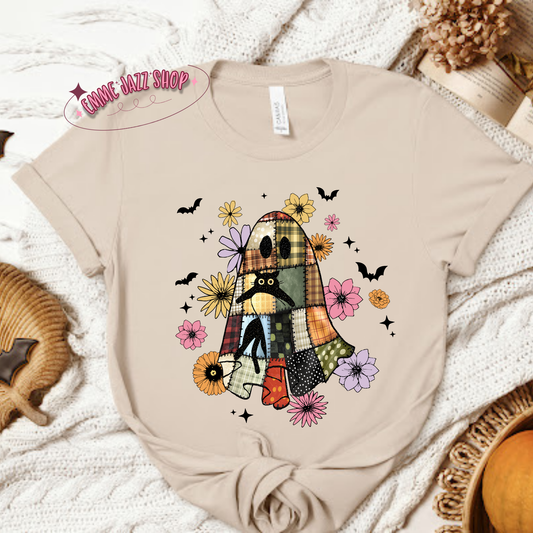 Floral Patchwork Ghost Shirt