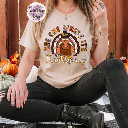 The one where it's Thanksgiving adult Tshirt