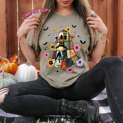 Floral Patchwork Ghost Shirt