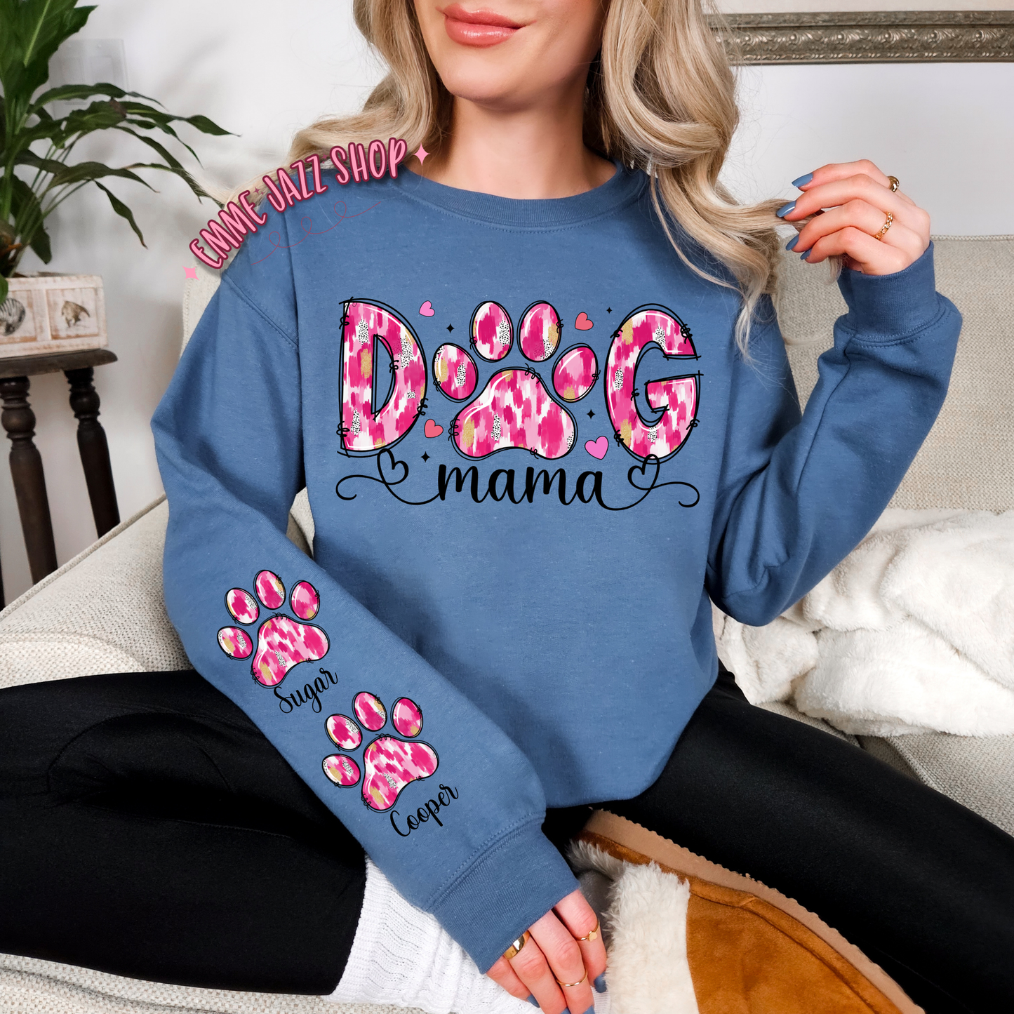 Dog mama sweatshirt (Personalized)